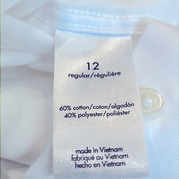 Kids Calvin Klein white long sleeve dress shirt. Size 12. Excellent condition - Picture 10 of 10